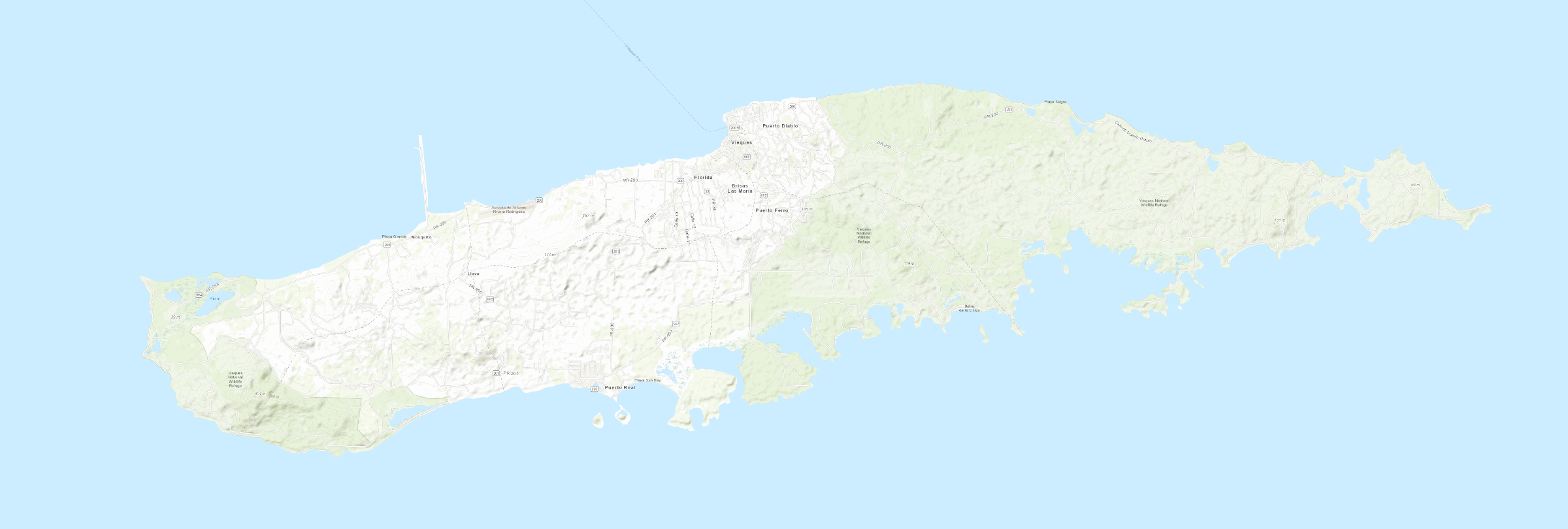 Map of Vieques
