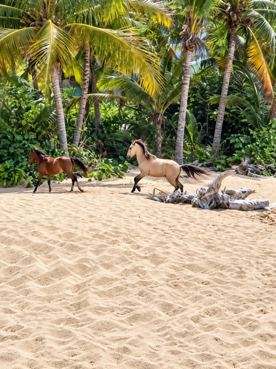 Horses on the beach